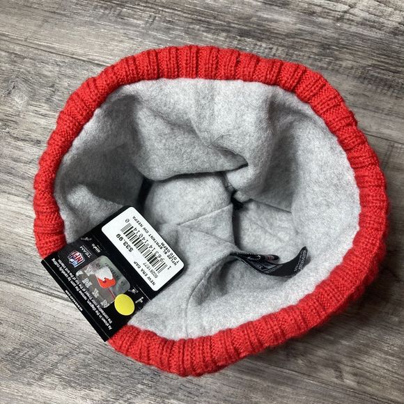 New England Patriots New Era knit pom hat beanie Blue OnField 100% AUTHENTIC - Picture 10 of 13